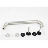 CM16512-SSS, Singled Side, Ø 1"X 12"(CTC), Brushed Stainless Steel Straight Pull Handles.
