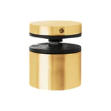 CSO2112, 2" Ø Diameter Round Standoff for Glass Railing with 1-1/2" Projection, Stainless steel 316 — CSO2112-BG — Brushed Gold