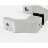 CSQOF, Offset Mount Mid-Post for Square Ladder Pulls (1 Set) — CSQOF-SSS — Brushed Stainless Steel