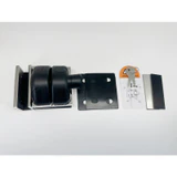 CY03M Swimming Pool Glass to Glass 90° Gate Latch w. Door Lock-With Key For 3/8"-5/8" Glass Thickness — CY03L-M — Left Hand — Polished Stainless Steel