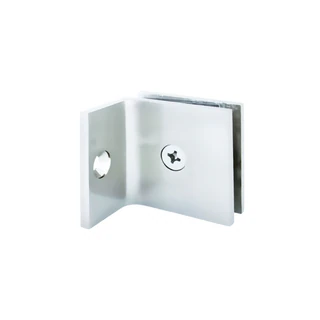 CSGC037, Fixed Panel Square Clamp With Leg for Frameless Shower Door — CSGC037