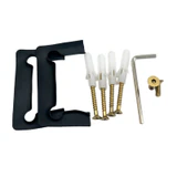 CGEN574, 5 Degree Pre-Set, Wall Mount Short Back Plate Hinge for Frameless Shower Door — CGEN574