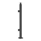 CSPH42, 2" X 2" Square Post 42" Height (Post Only, Not included Glass Clamp) — CSPH42E — Matte Black — END