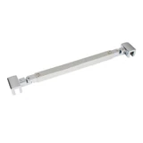C2864, FRAMELESS SHOWER DOOR, SQUARE FIXED PANEL GLASS-TO-GLASS SUPPORT BAR — C2864A