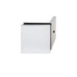 CSB90W, 90° Glass-to-Wall, Fixed Panel Square Clamp with Large Leg, WITH COVER — CSB90WCH