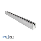 R25S12 without lock,FHC 2-1/2" Low Profile Square Door Rail Without Lock For 1/2" Glass - 35-3/4" Length — R25S12 — Brushed Stainless