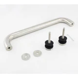 CM16512, Singled Side, Ø 1"X 12"(CTC), Solid Aluminum Straight Pull Handles. Clear Anodized — CM16512-AL — Clear Anodized
