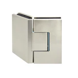 CEL045, Heavy Duty Glass-to-Glass 135° with Cover Plate Hinge, For 3/8"~1/2" Glass — CEL045PN