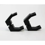 CSQOF, Offset Mount Mid-Post for Square Ladder Pulls (1 Set) — CSQOF-MB — Matte Black