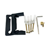 CP1N537, 5 Degree Pre-Set Wall Mount 'H' Back Plate Hinge for Frameless Shower Door — CP1N537