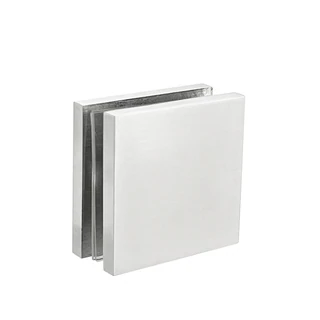 CMFC51X51, Square Glass To Glass Clamp With 3 Sets screws for 3/8" - 3/4" Thick Glass — CMFC51X51 — Polished Stainless