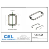 CBM, Tubular Back to Back Pull Handle & Towel Bar — CBM6X6