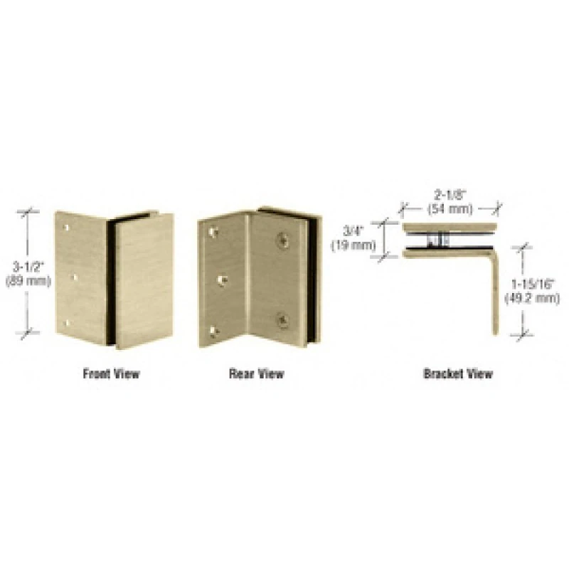 GE90SBBRZ,CRL Brushed Bronze Geneva Series Wall Mount Bracket — GE90SBBRZ