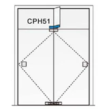 CPH51, Double Transom Fin Patch With Two Insert (CPF30-PVTINS) — CPH51 — Aluminum