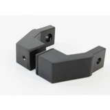 CSQOF, Offset Mount Mid-Post for Square Ladder Pulls (1 Set) — CSQOF-MB — Matte Black