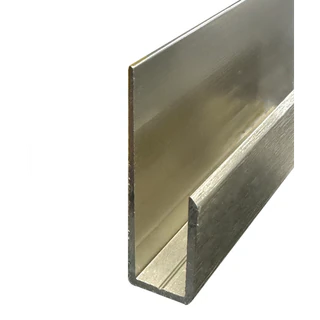 CD645, Brushed Nickel, J Channel, 1/4" Deep Nose Aluminum — CD645