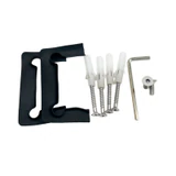 CP1N537, 5 Degree Pre-Set Wall Mount 'H' Back Plate Hinge for Frameless Shower Door — CP1N537