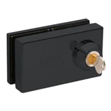 01P38， CRL Deluxe Patch Lock for 3/8" Glass — 01P38MBL — Matte Black