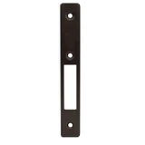 FL2131, FHC Flat Faceplate For FL2130 Series Hook Throw Deadlocks — FL2131 — Dark Bronze