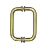 BM6X6BBRZ,CRL Brushed Bronze 6" BM Series Tubular Back-to-Back Pull Handle — BM6X6BBRZ