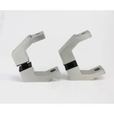 CSQOF, Offset Mount Mid-Post for Square Ladder Pulls (1 Set) — CSQOF-SSS — Brushed Stainless Steel