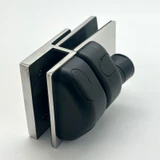 CY12-N, Swimming Pool 180° Glass to Glass Gate Latch, Door Lock With Key, For 3/8"-5/8" Glass Thickness — CY12-N — Polished Stainless Steel