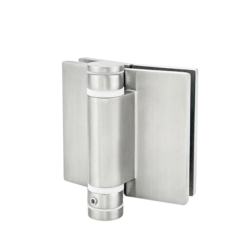 CY11S, Swimming Pool Glass to glass Heavy Duty Door Hinge for 3/8" - 5/8" Glass, flat pin — CY11S — Polished Stainless Steel