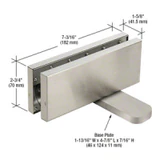 CRL380, CRL Hydraulic Patch Fitting with 2-9/16" Setback - No Hold Open — CRL380BS — Brushed Stainless Steel
