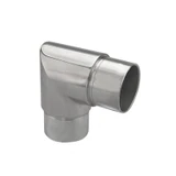 CL90-424, 90° 2-Way Elbow Connector for 1-1/2″ OD Round Tube — CL90-424 — Brushed Stainless Steel