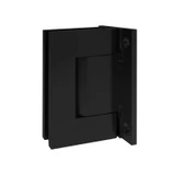 HW037,Hydraulic Wall Mount Hinge, for 3/8~1/2 Glass, 1 set (1 x spring + 1x hydraulic) — HW037-MB — Matte Black