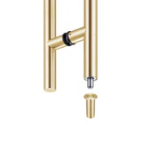 CLLP, Locking Ladder Pull, 304 tube in 1/16" thickness — CLLP60 — Brushed Gold — 60"