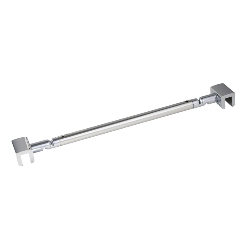 C2704, FRAMELESS SHOWER DOOR, ROUND FIXED PANEL GLASS TO GLASS SUPPORT BAR — C2704A