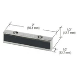 1NT307, CRL Aluminum Header Mounted Single Door Stop — 1NT307BS