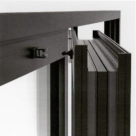 FD-95 security locking detail on a folded panel