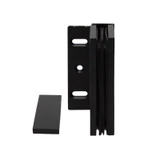 CEL044, Heavy Duty Adjustable Wall Mount offset Plate with Cover Plate Hinge, For 3/8"~1/2" Glass — CEL044MB
