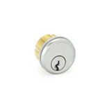 RCT10, FHC Mortise Keyed Cylinder W/ 3mm Trim Ring — RCT10 — Brushed Stainless