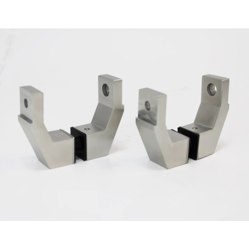 CSQOF, Offset Mount Mid-Post for Square Ladder Pulls (1 Set) — CSQOF-SSS — Brushed Stainless Steel