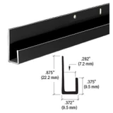 D636,CRL 1/4" Standard Aluminum J-Channel — D636BL