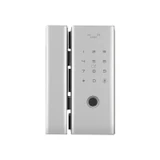 CSGLG200, APP Remote Control Smart Fingerprint Password Code Lock For Grille Metal Push Sliding Door — CSGLG200-AL — Silver