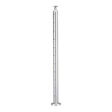 CRPC42, Round Post for cable Ø2", 42", (Post Only, Not include cable, Tensioner & Terminal Press And Latch) — CRPC42 — Brushed Stainless Steel — MIDDLE