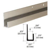 D636,CRL 1/4" Standard Aluminum J-Channel — D636BN