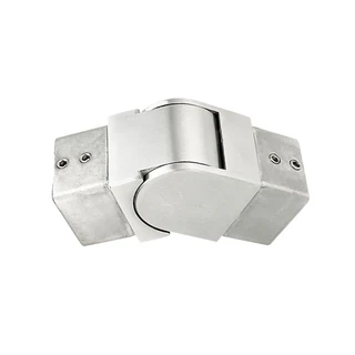CVE-40X40, Flexible swivel vertical elbow for 1 1/2" x 1 1/2' slotted tube — CVE-40X40 — Polished Stainless Steel