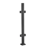 CSPF42, Square Post 42" Height, hole Ø2" (Post Only, Not Include Glass Clamp) — CSPF42 — Matte Black — MIDDLE