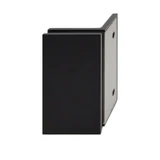 CSB290W,(2-R1) Shower Bracket with Cover, Offset Wall to Glass 90°, for 3/8" ~1/2" . Black Rubber Gaskets, — CSB290WMB