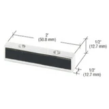1NT307, CRL Aluminum Header Mounted Single Door Stop — 1NT307A
