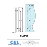 CLLP, Locking Ladder Pull, 304 tube in 1/16" thickness — CLLP60 — Matte Black — 60"