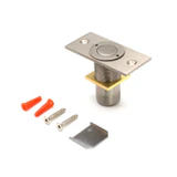 AMR208, CRL Dust Proof Keeper Non-Locking With Plate — AMR208 — Brushed Nickel