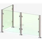 CSPF42, Square Post 42" Height, hole Ø2" (Post Only, Not Include Glass Clamp)