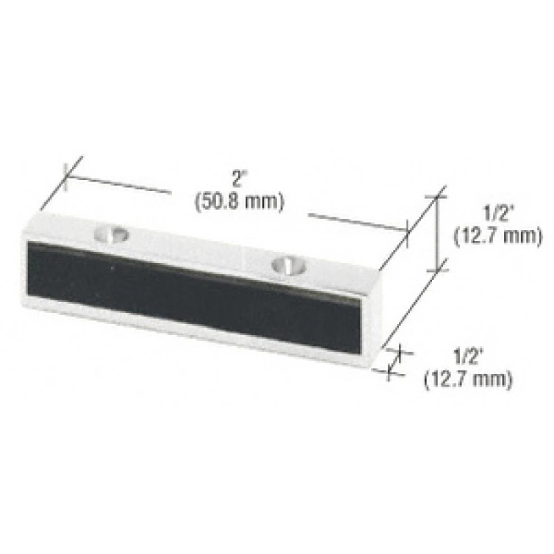 1NT307, CRL Aluminum Header Mounted Single Door Stop — 1NT307A
