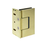 CEL044, Heavy Duty Adjustable Wall Mount offset Plate with Cover Plate Hinge, For 3/8"~1/2" Glass — CEL044SB